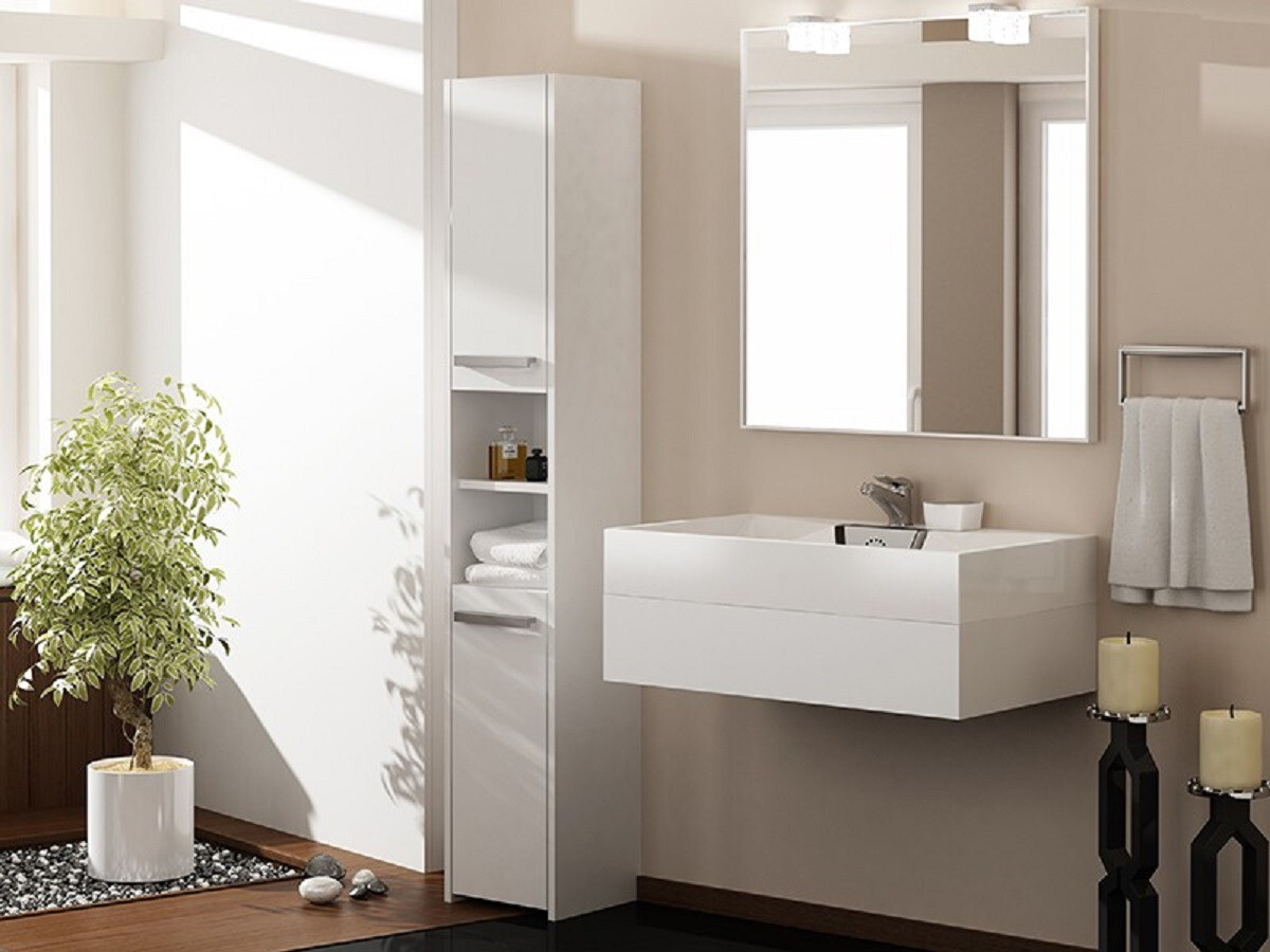 Cabinet de baie neancorat Mandeville 248 (Alb)