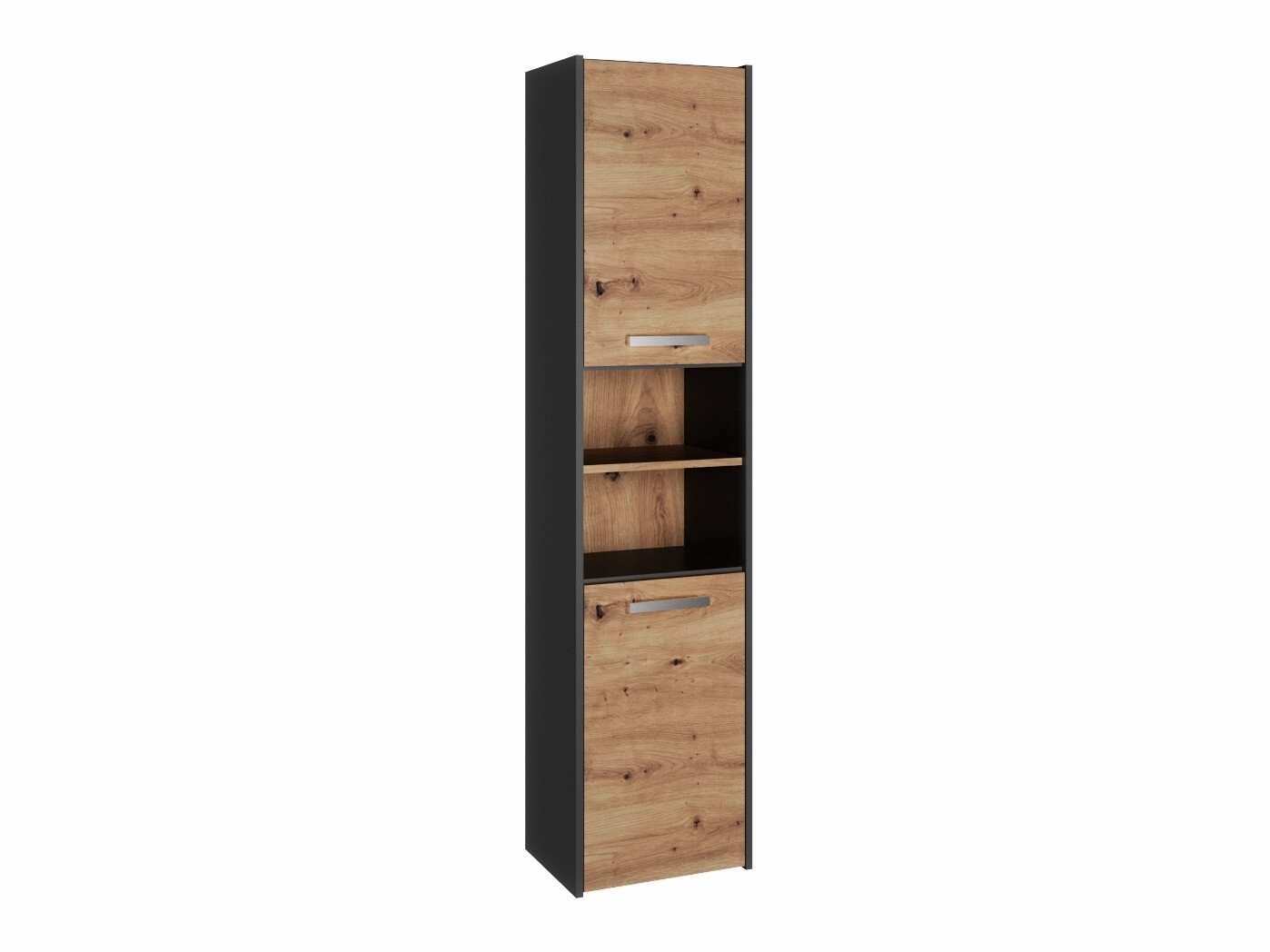 Cabinet de baie neancorat Mandeville 250 (Antracit + Stejar artizan)