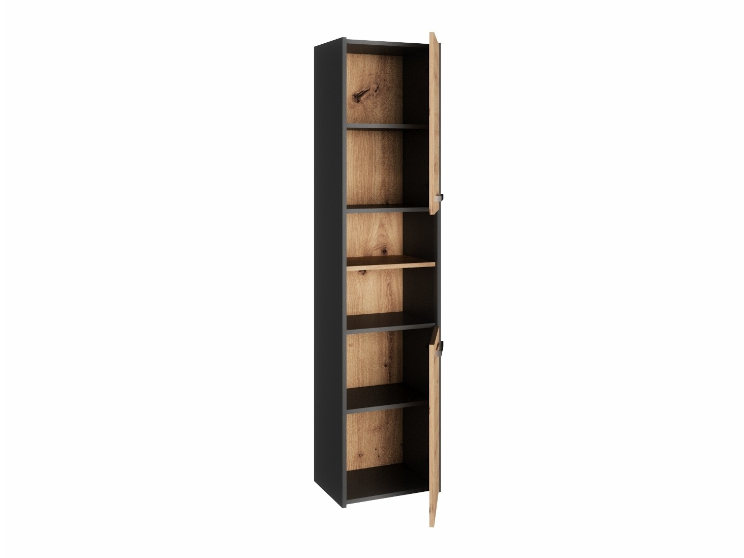 Cabinet de baie neancorat Mandeville 250 (Antracit + Stejar artizan)