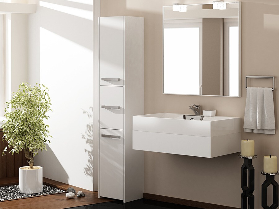Cabinet de baie neancorat Mandeville 251 (Alb)