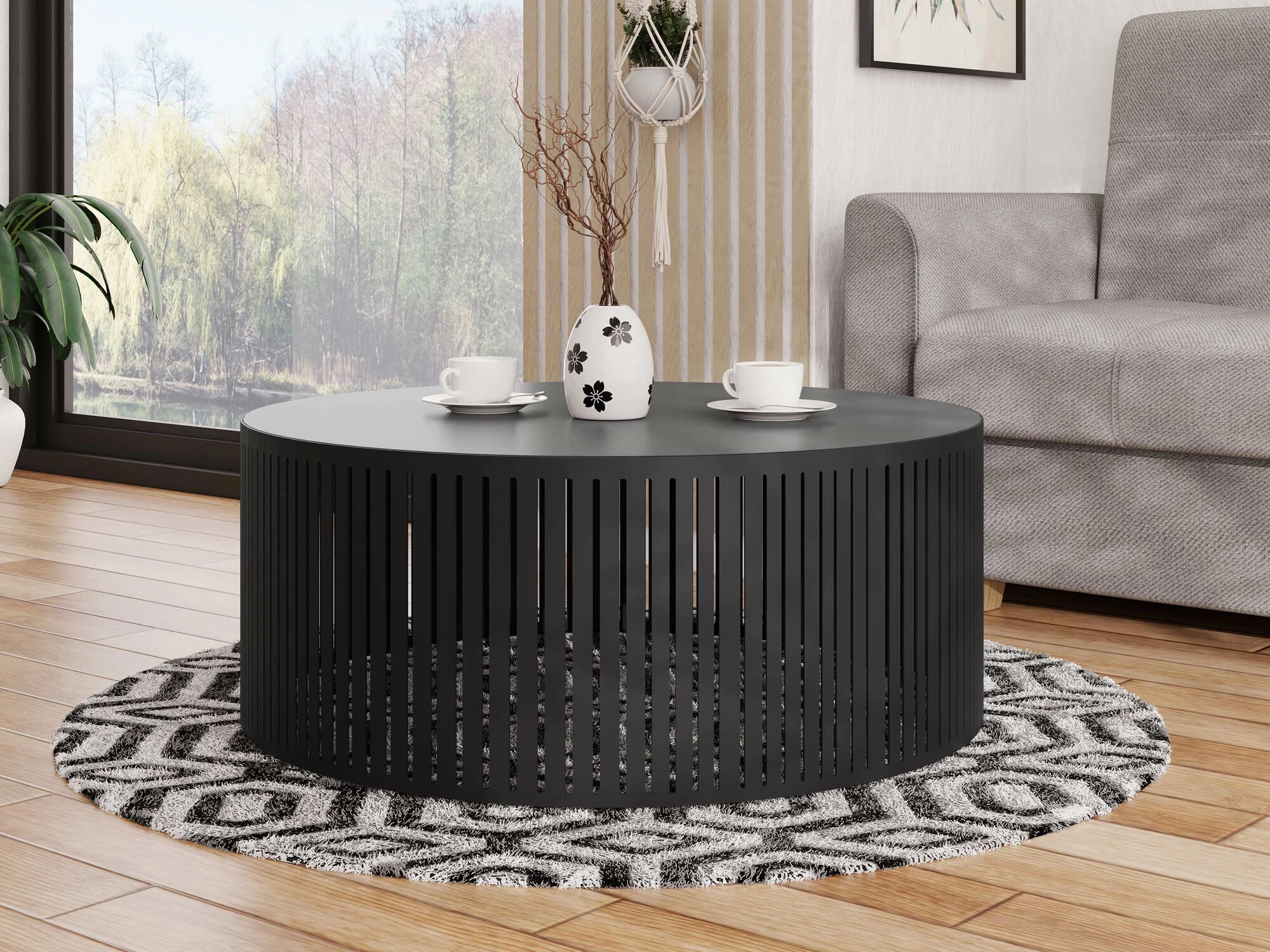 Măsuță de cafea Prunis (Negru)