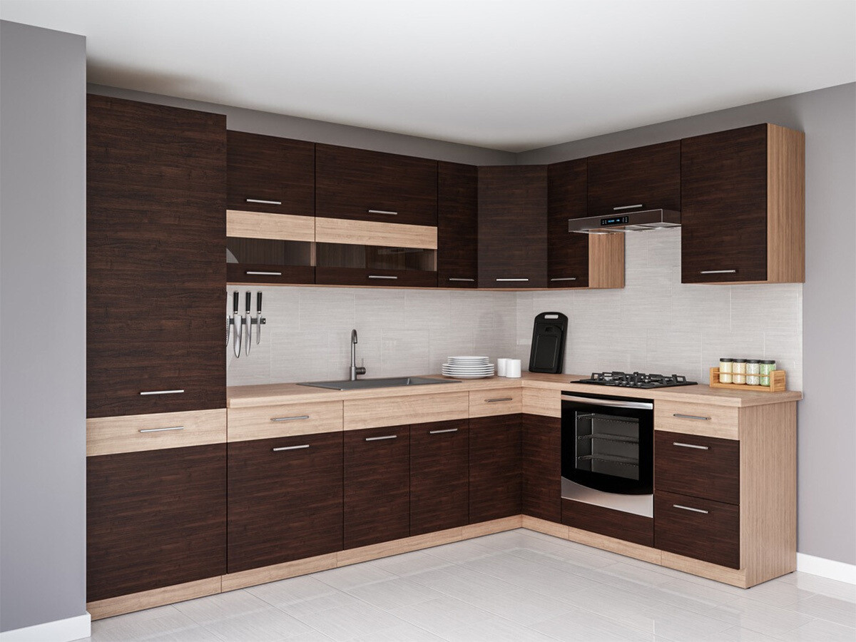 Set de bucătărie modular Mode Dark 129