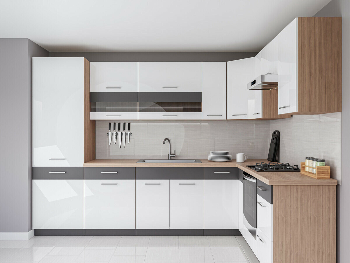 Set de bucătărie modular Mode White 130