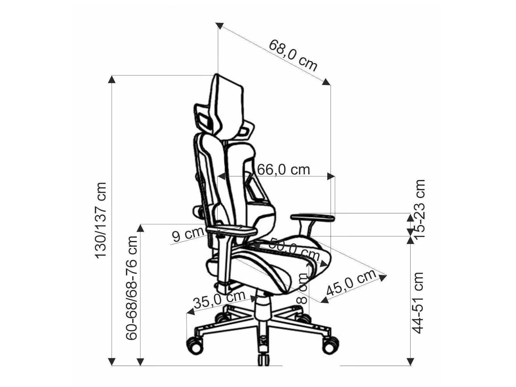 Scaun gaming Houston 1713 (Roșu)