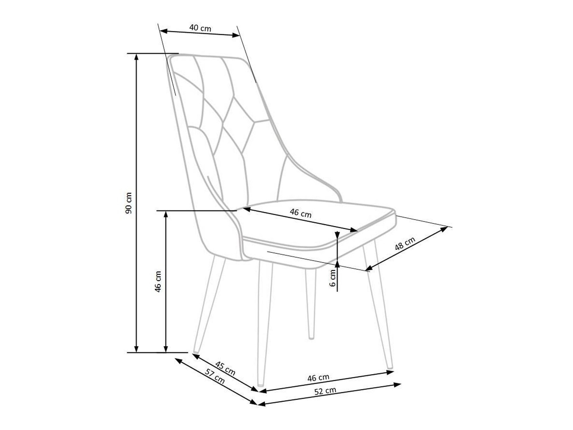 Scaun Houston 873 (Albastru inchis)