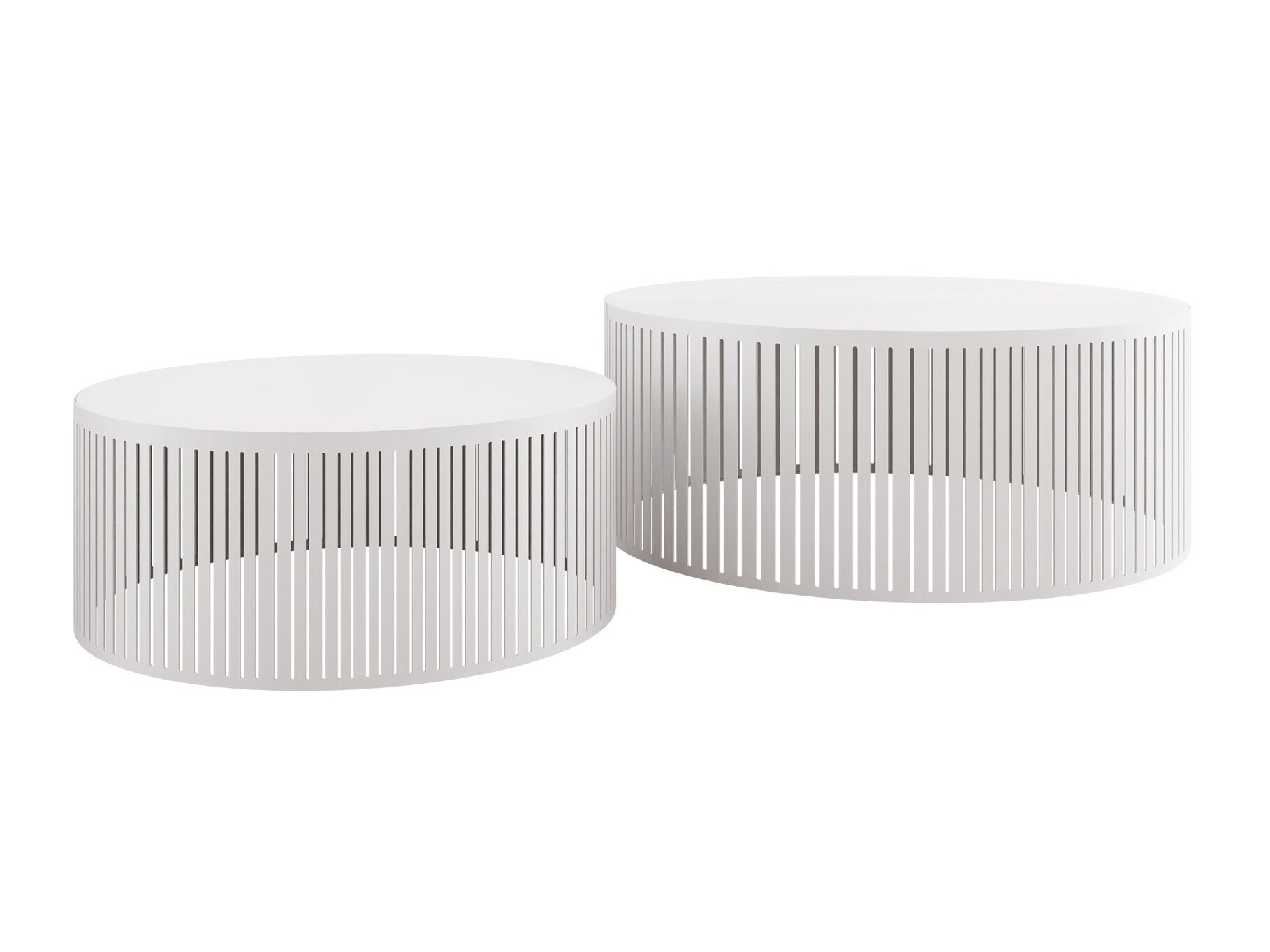 Set de măsuțe de cafea Prunis (Alb)