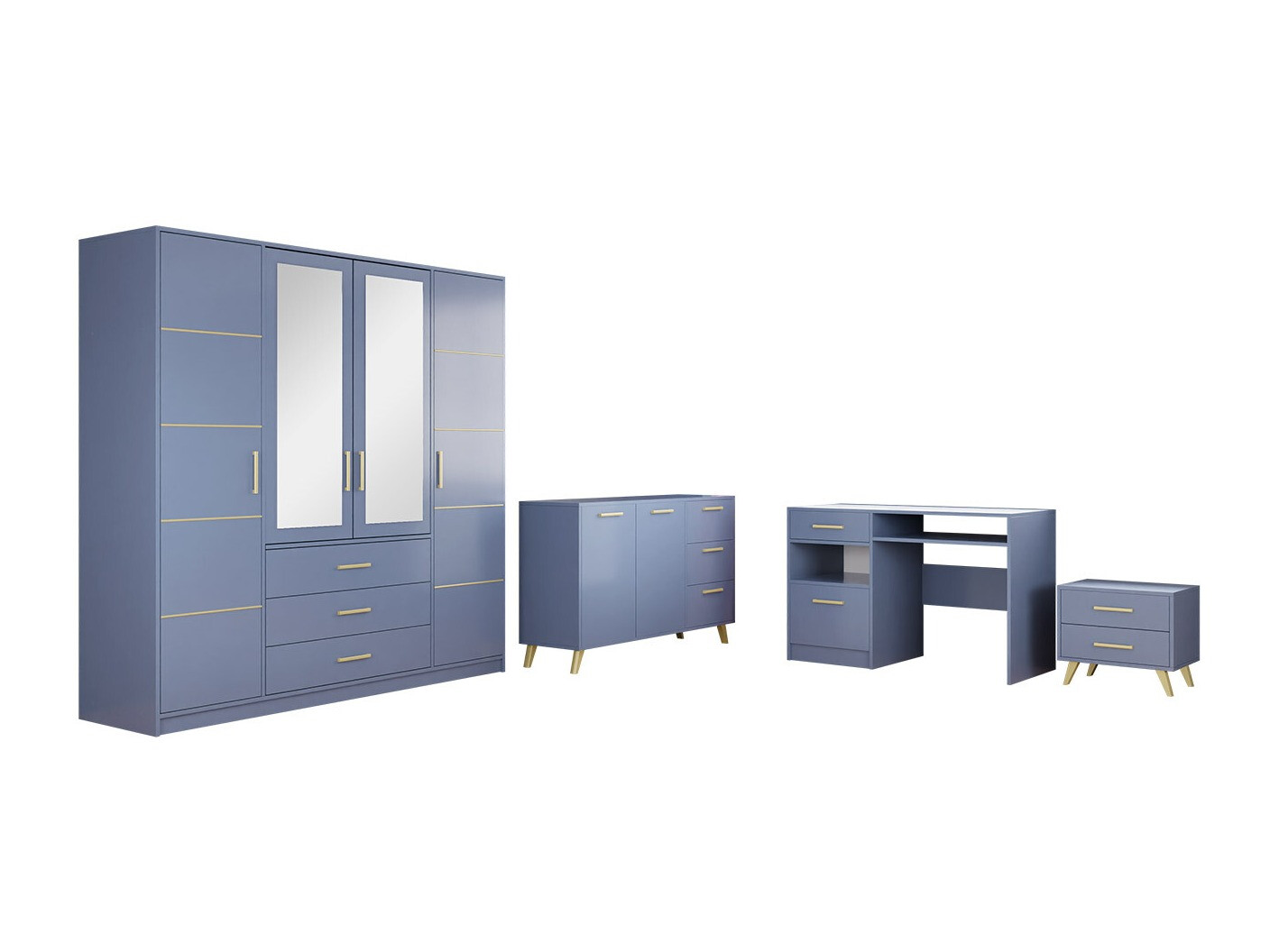 Set de mobilier Rosa I (Albastru)