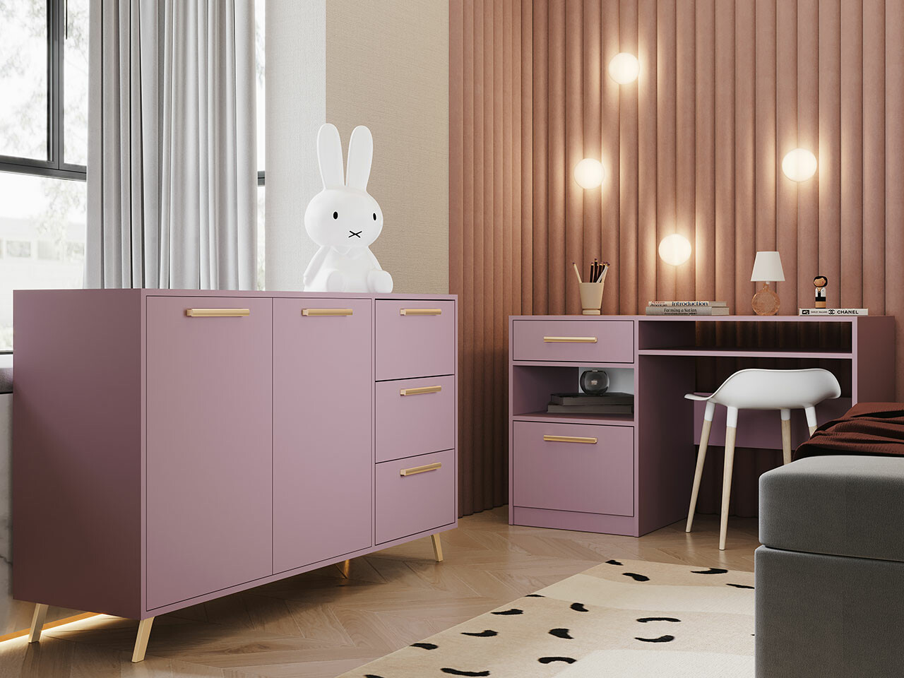 Set de mobilier Rosa (Violet)