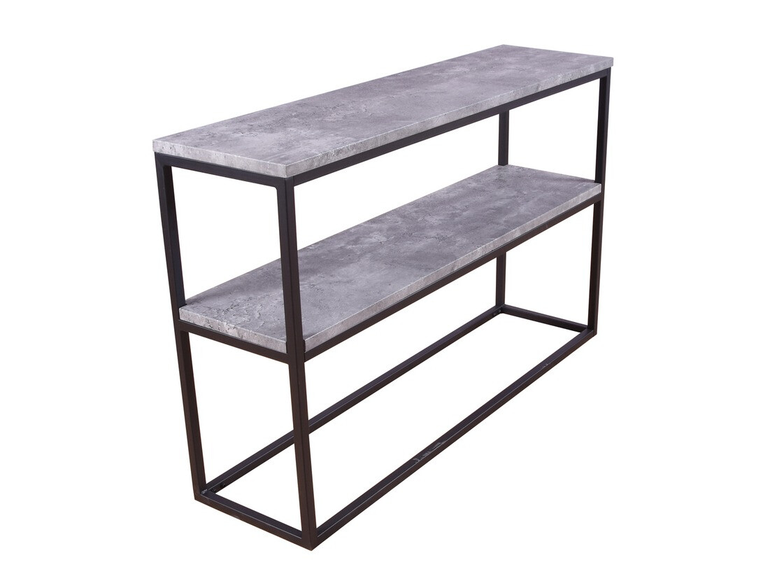 Consolă Dallas 2521 (Beton + Negru)