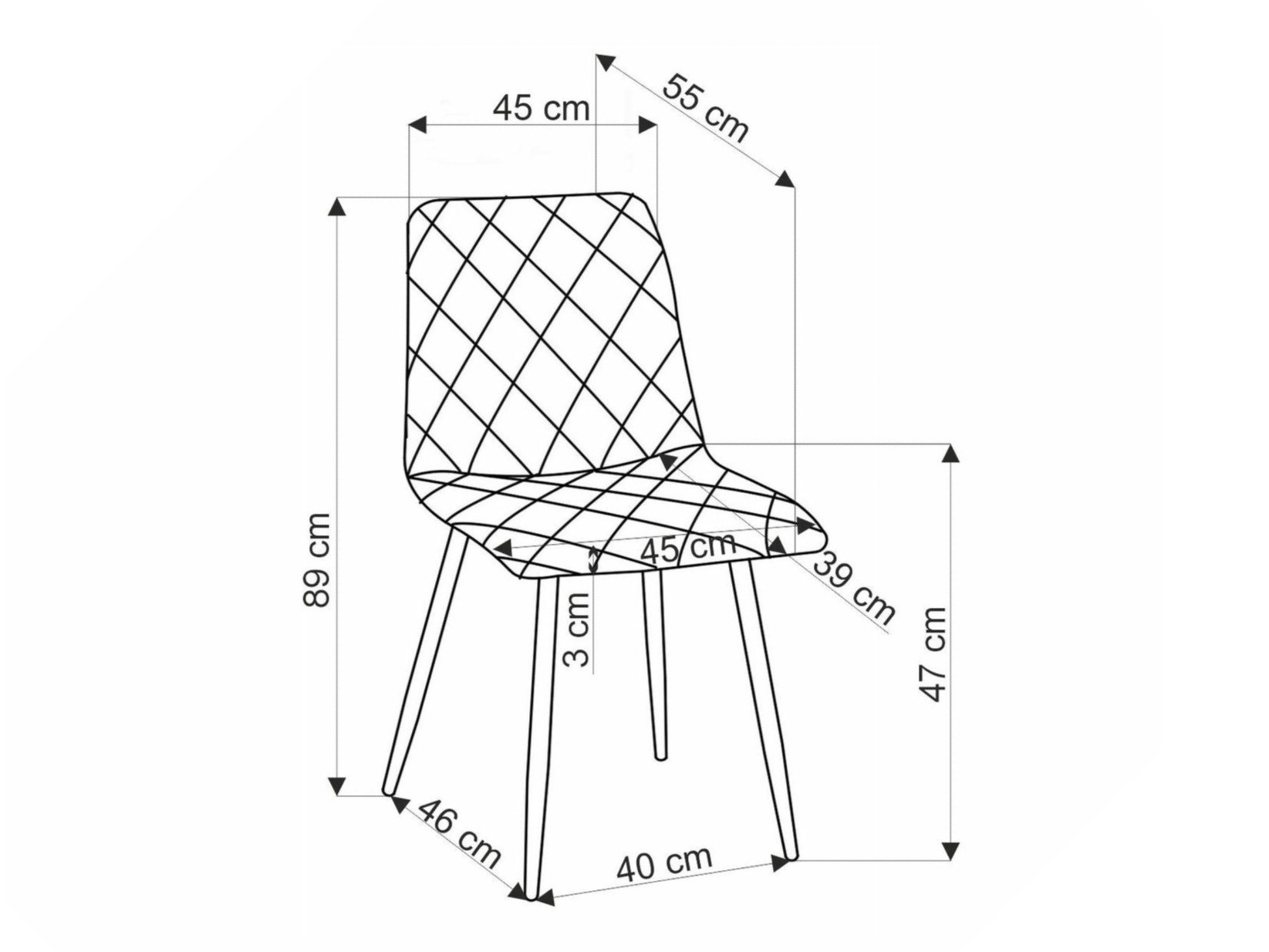 Scaun Houston 1731 (Gri + Negru)