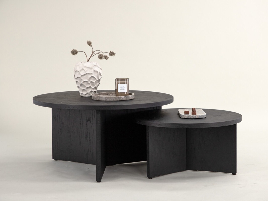 Set de măsuțe de cafea Dallas 4475 (Negru)
