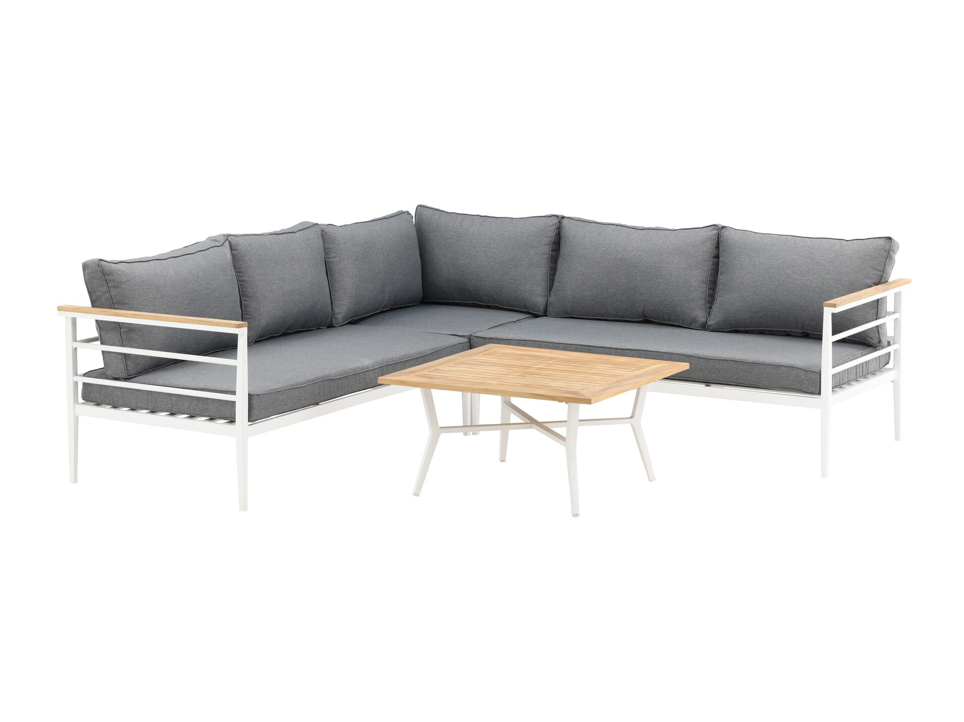 Set mobilier de exterior Dallas 525 (Alb + Gri)