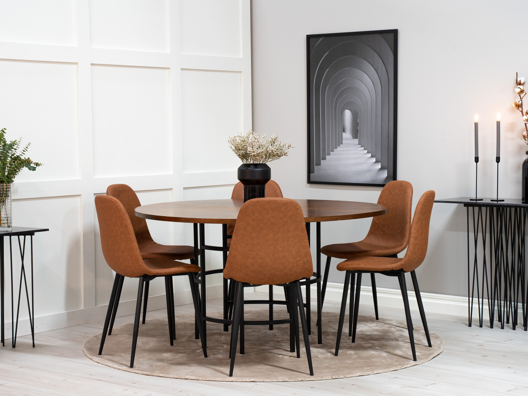 Set de mese Dallas 309 (Maro + Negru)