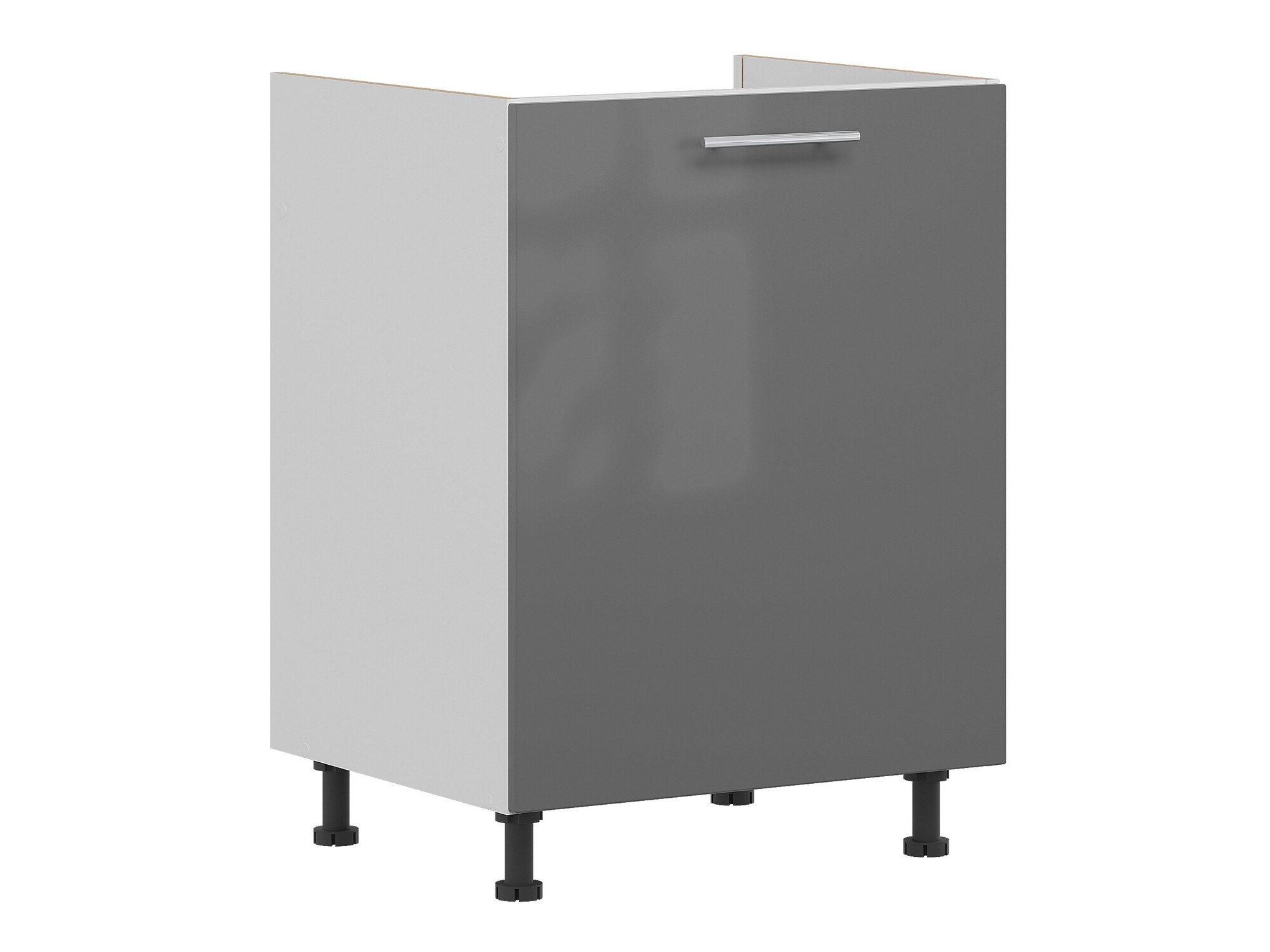 Dulap modular cu uși pentru chiuvetă Tiffa Grey 121