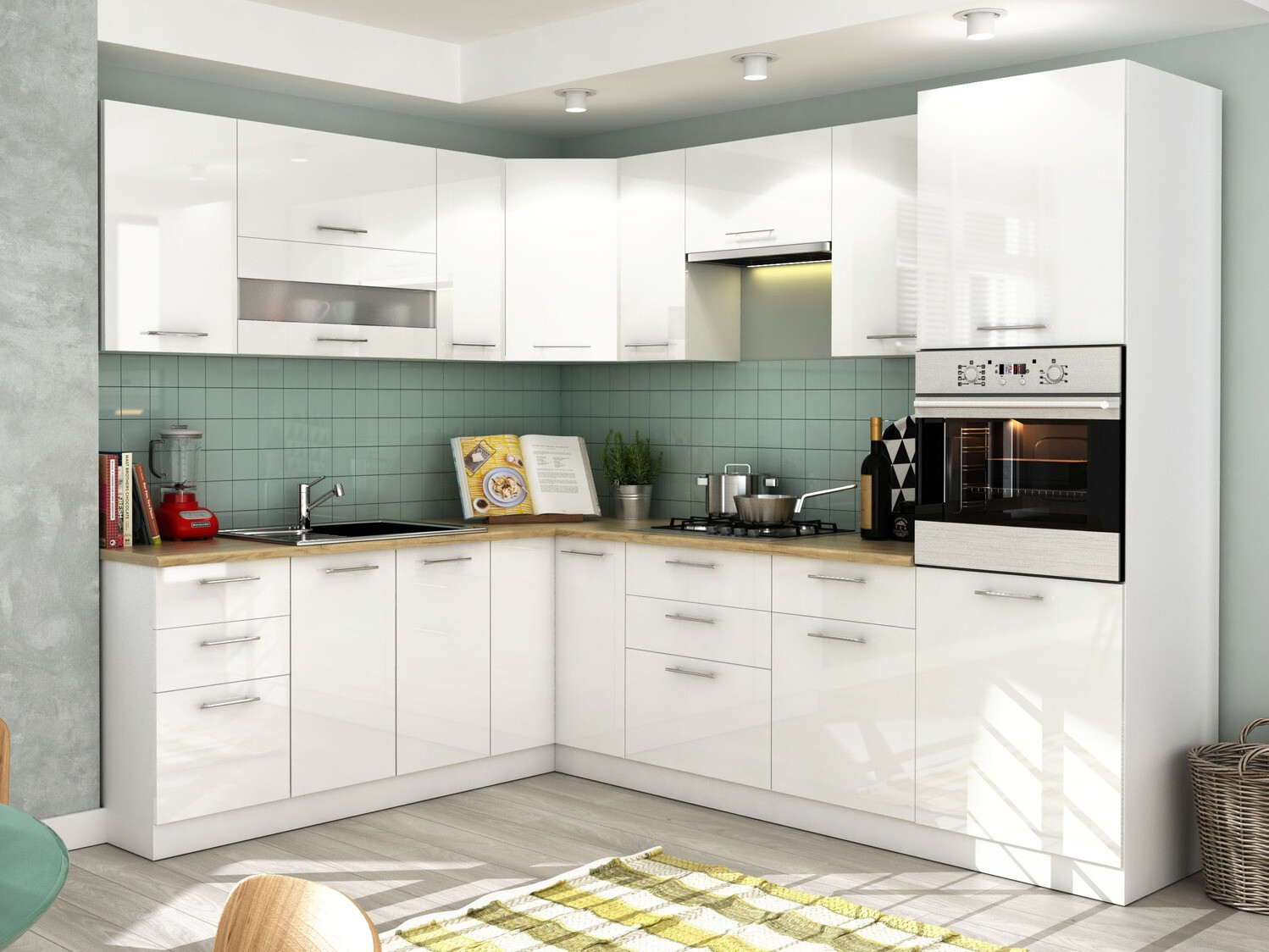 Dulap modular pentru electrocasnice incorporabile Tiffa White 135