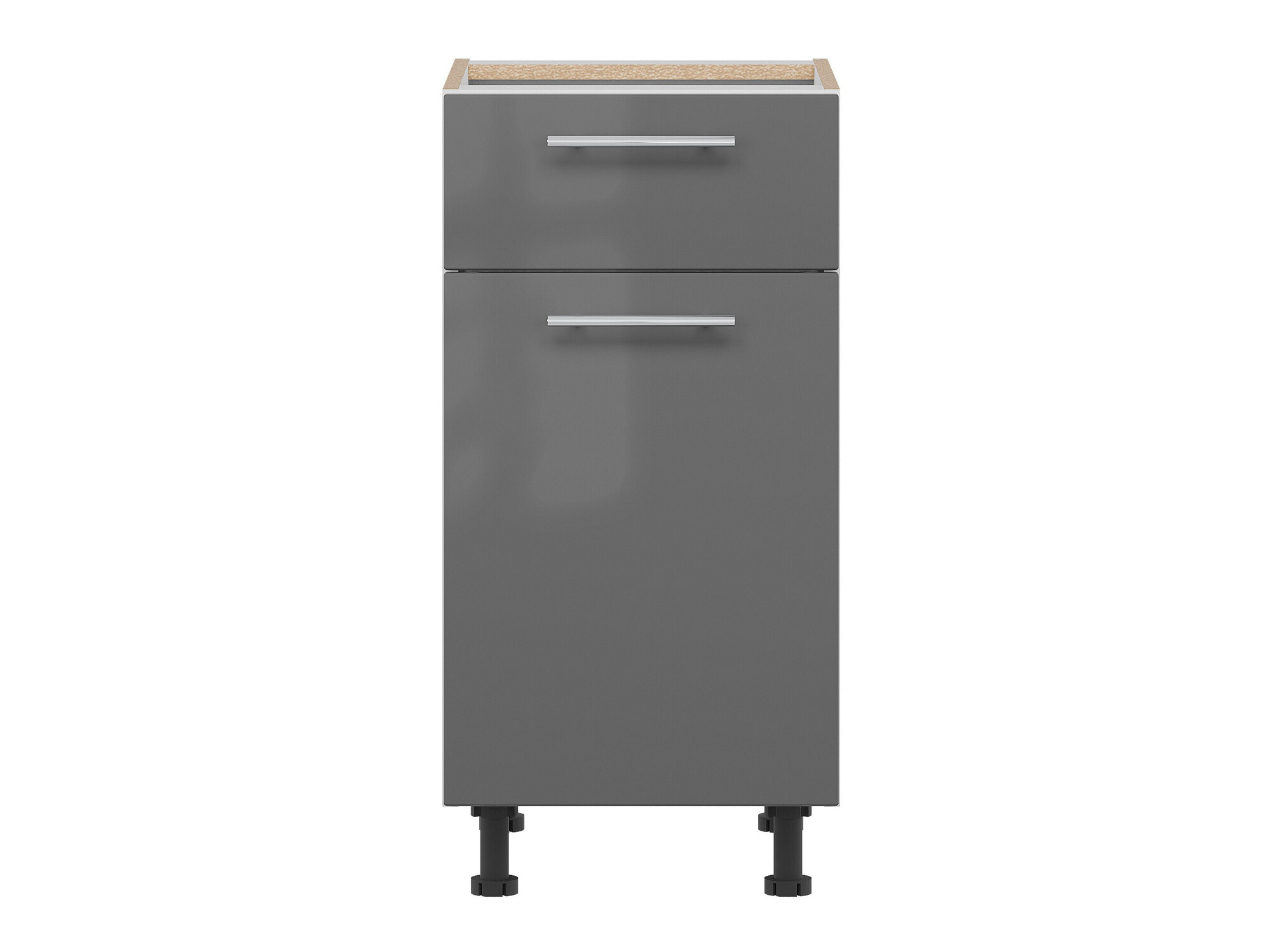 Dulap modular cu sertar și uși Tiffa Grey 138