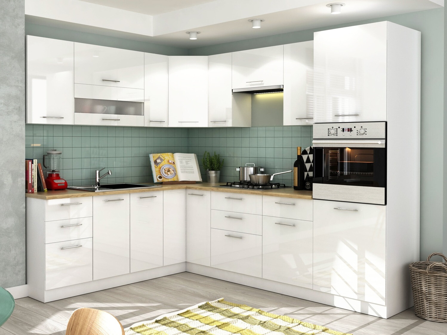 Dulap modular cu sertare Tiffa White 142