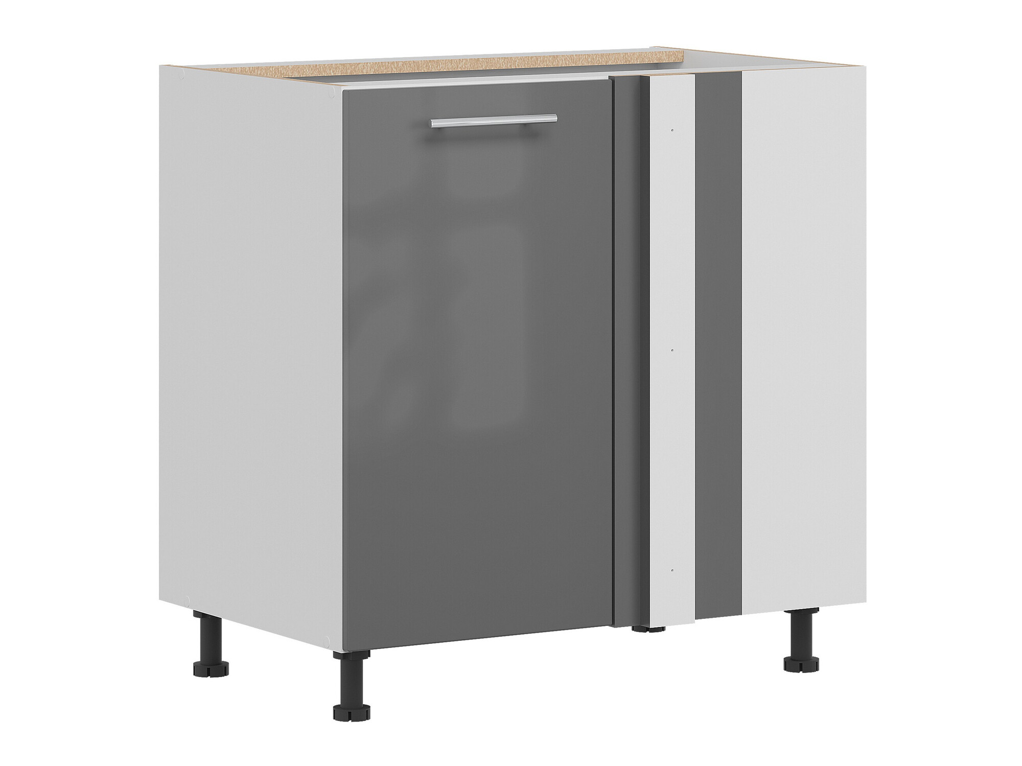 Dulap de colț modular Tiffa Grey 144