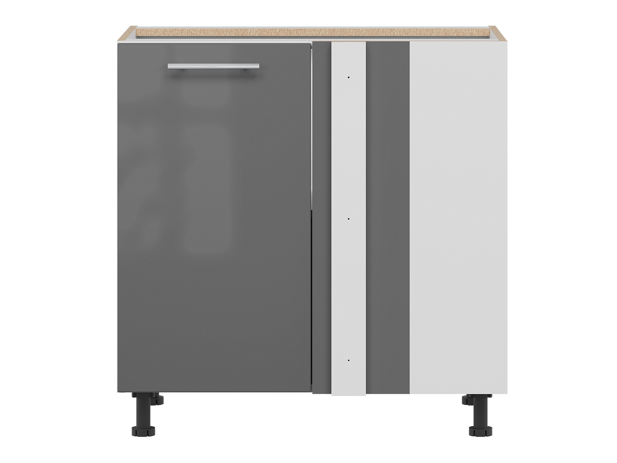 Dulap de colț modular Tiffa Grey 144