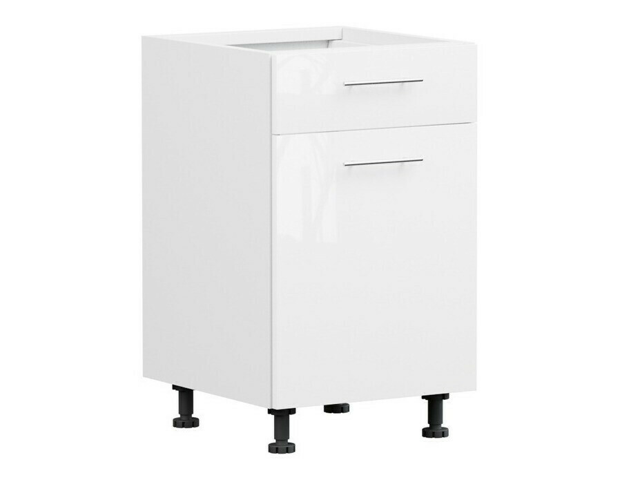 Dulap modular cu sertar și uși Tiffa White 143