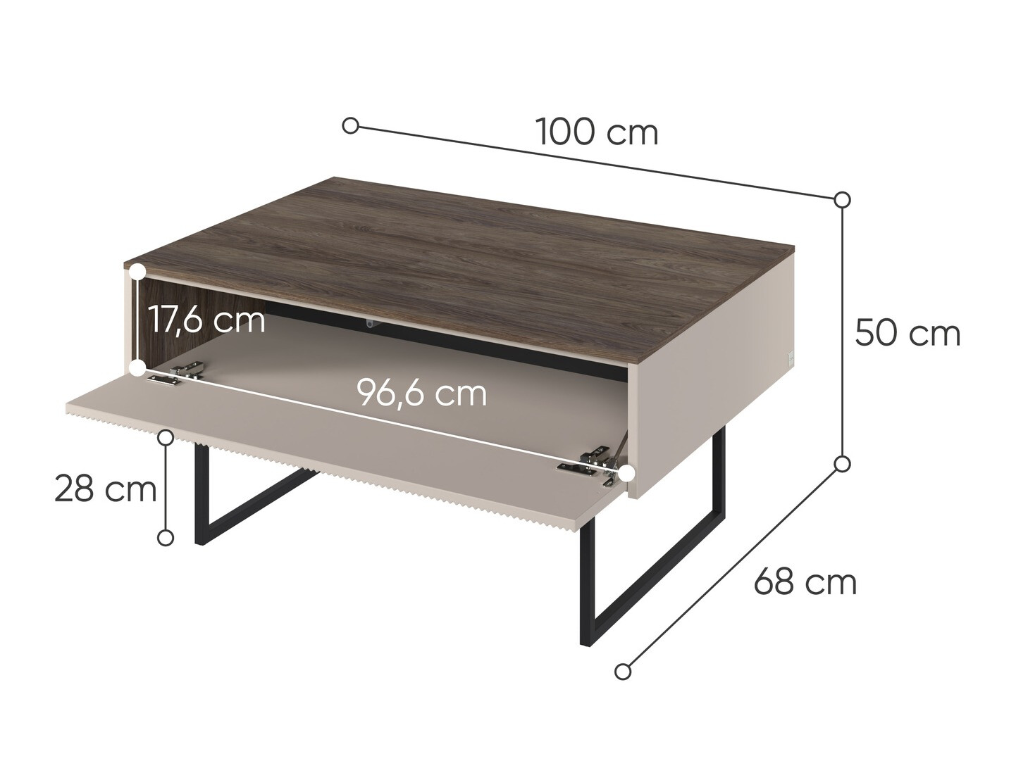 Măsuță de cafea Elbtei 106