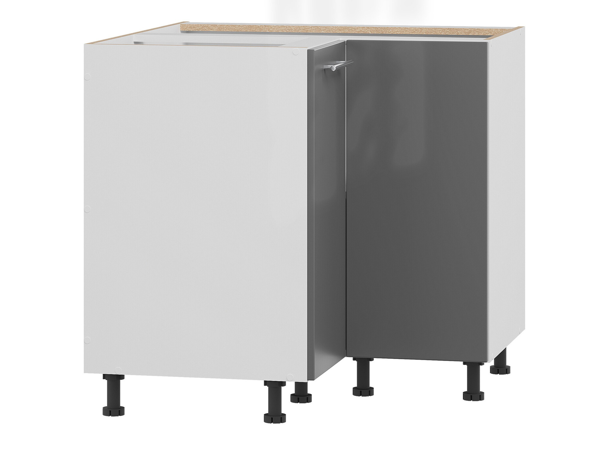 Dulap de colț modular Tiffa Grey 145