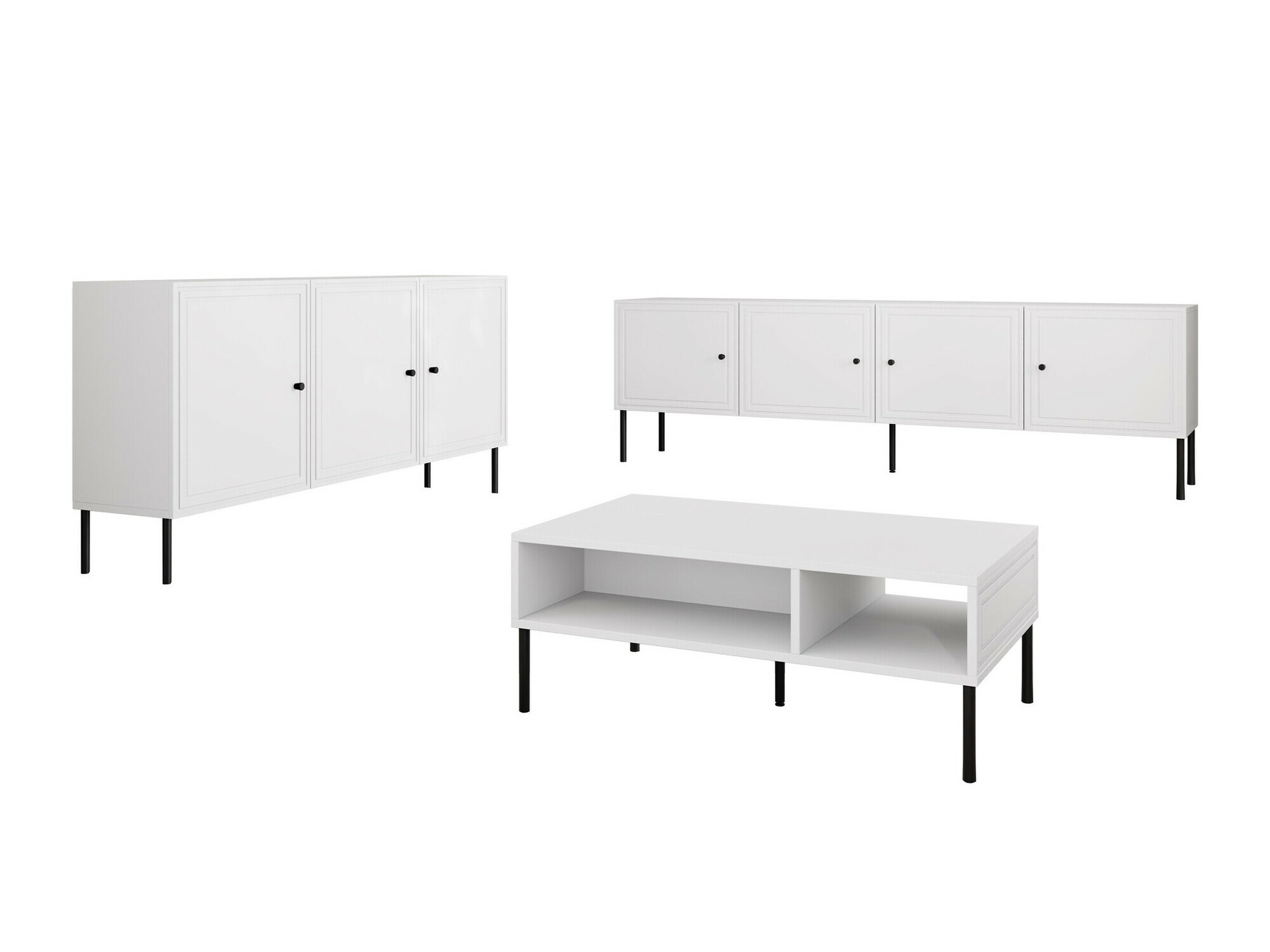 Set de living Celra I (Alb)