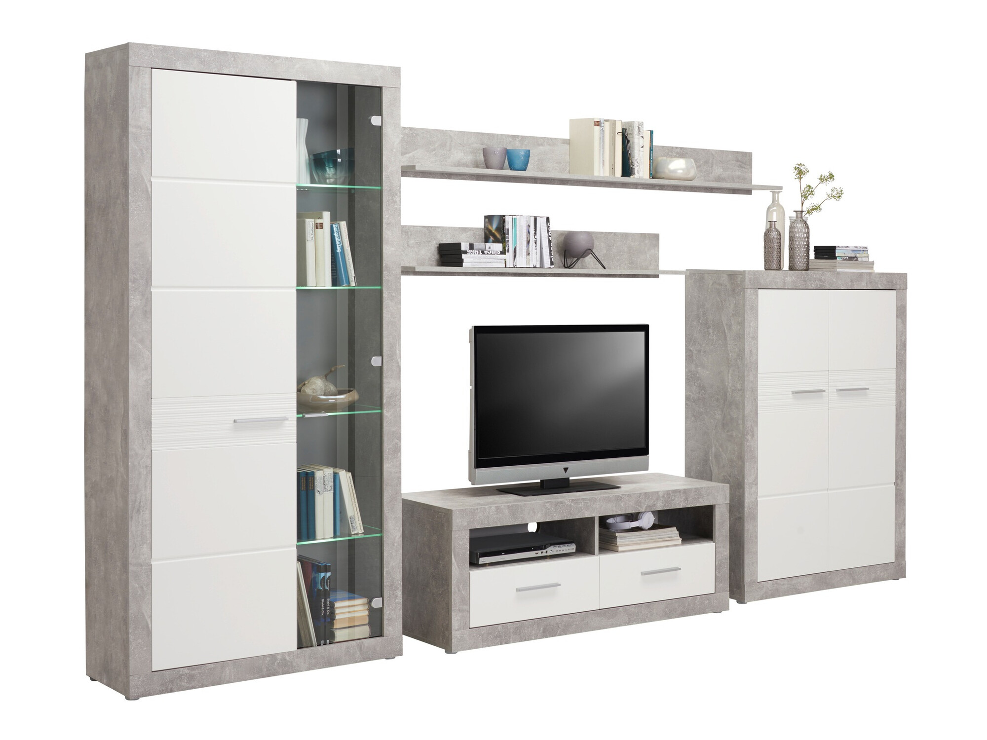 Set de living Romfera 115 (Gri + Alb)