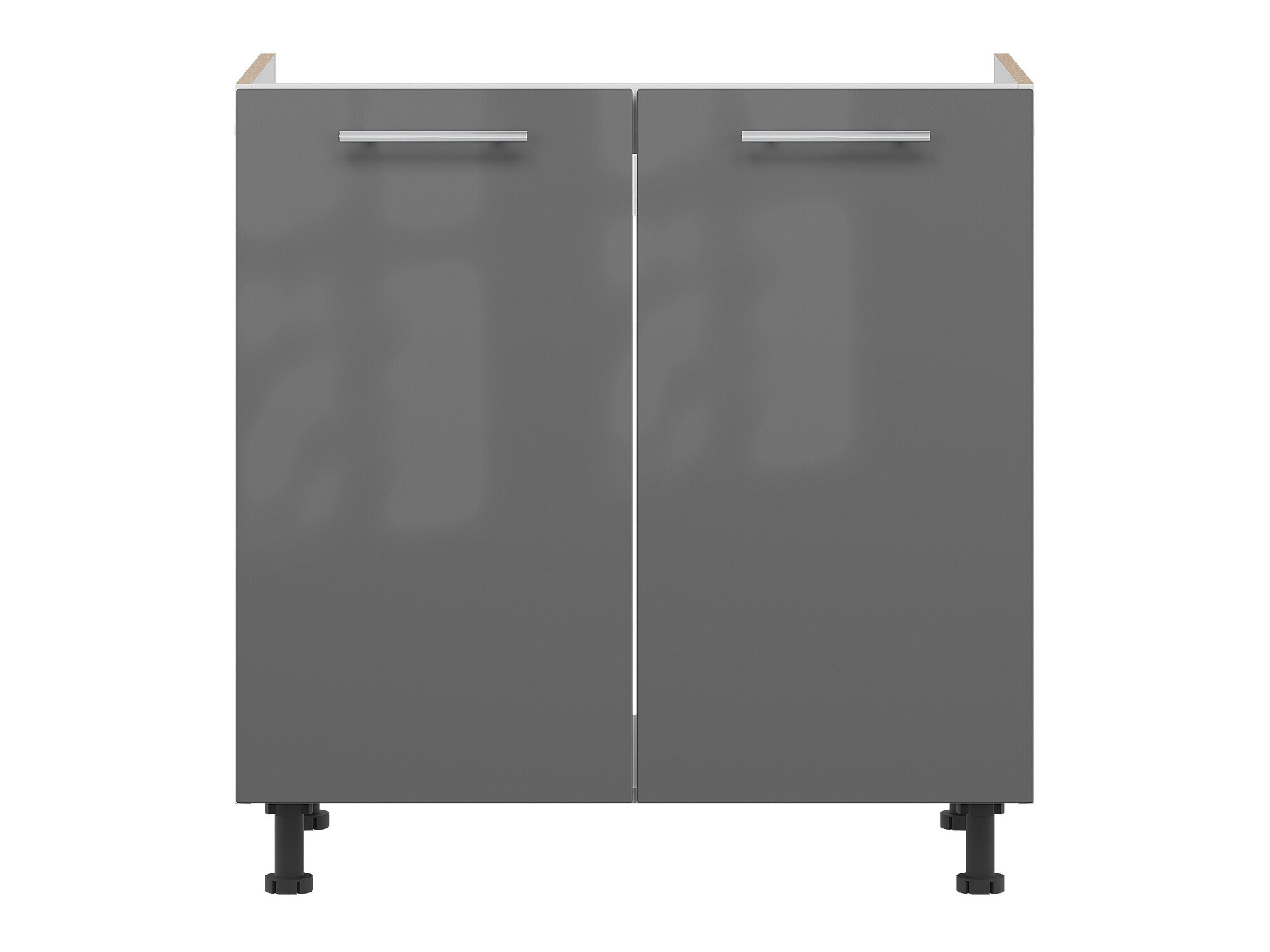 Dulap modular cu uși pentru chiuvetă Tiffa Grey 125