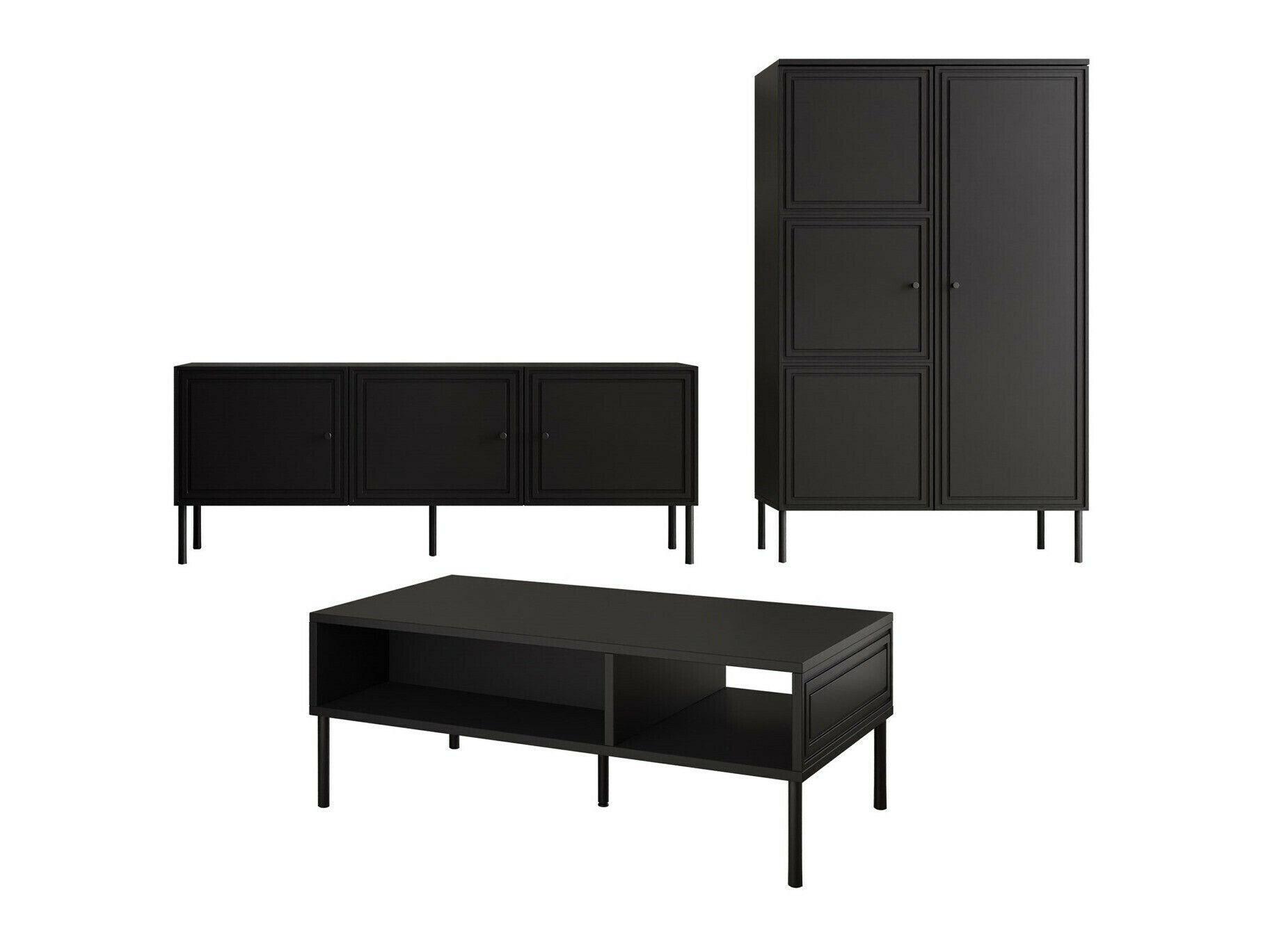 Set de living Celra (Negru)