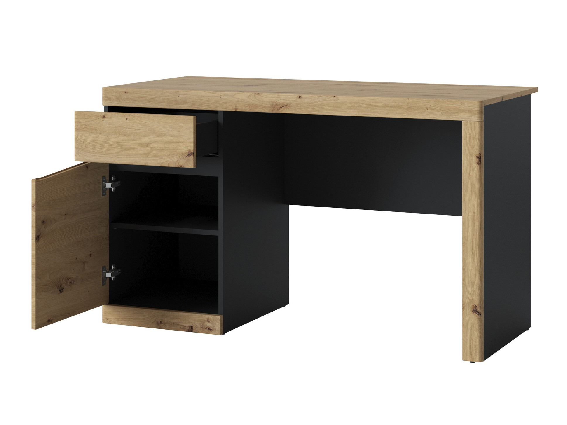 Birou Venlori 120 (Antracit + Stejar artizan)