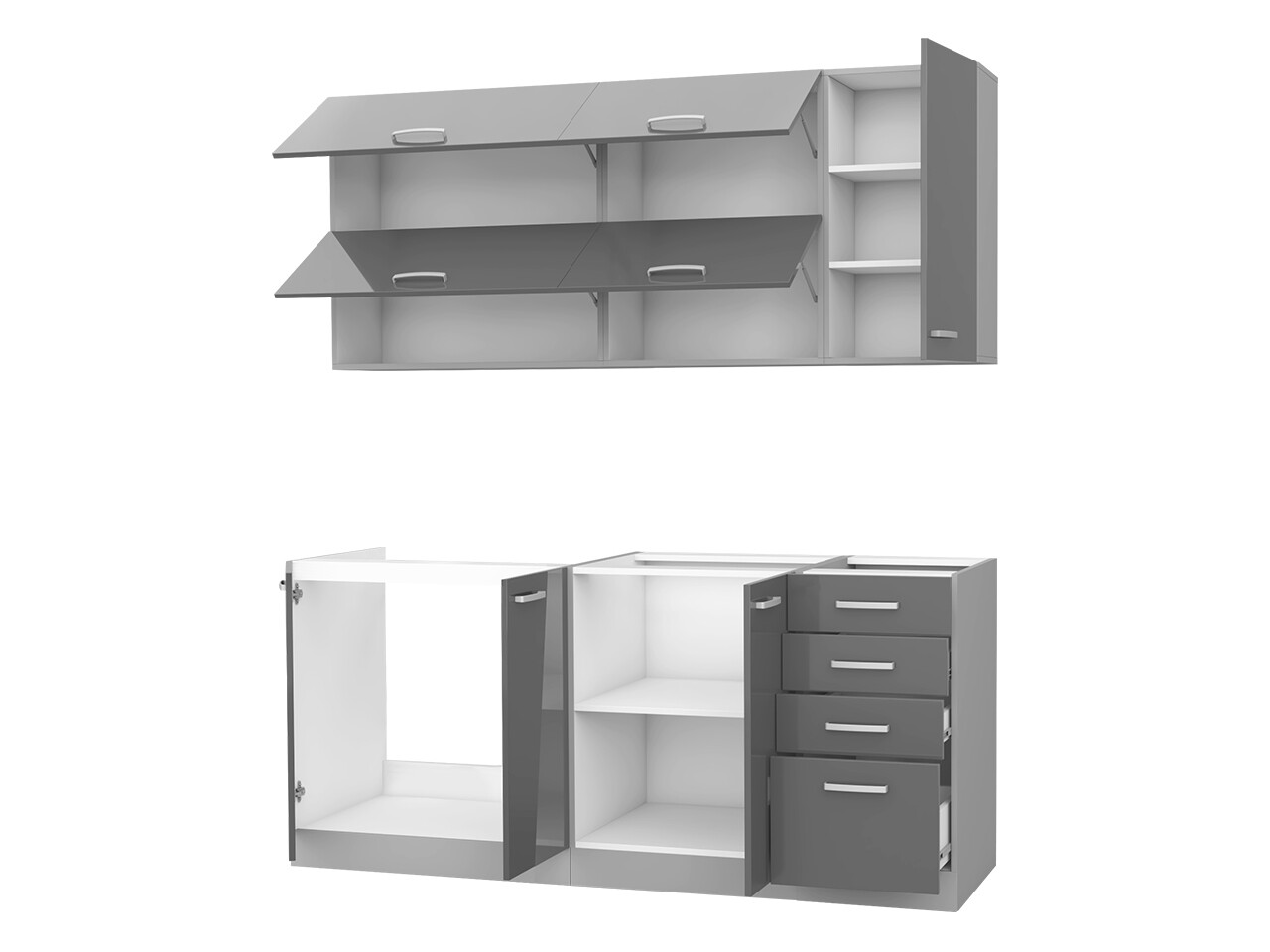 Set de bucătărie modular Multi Grey 124