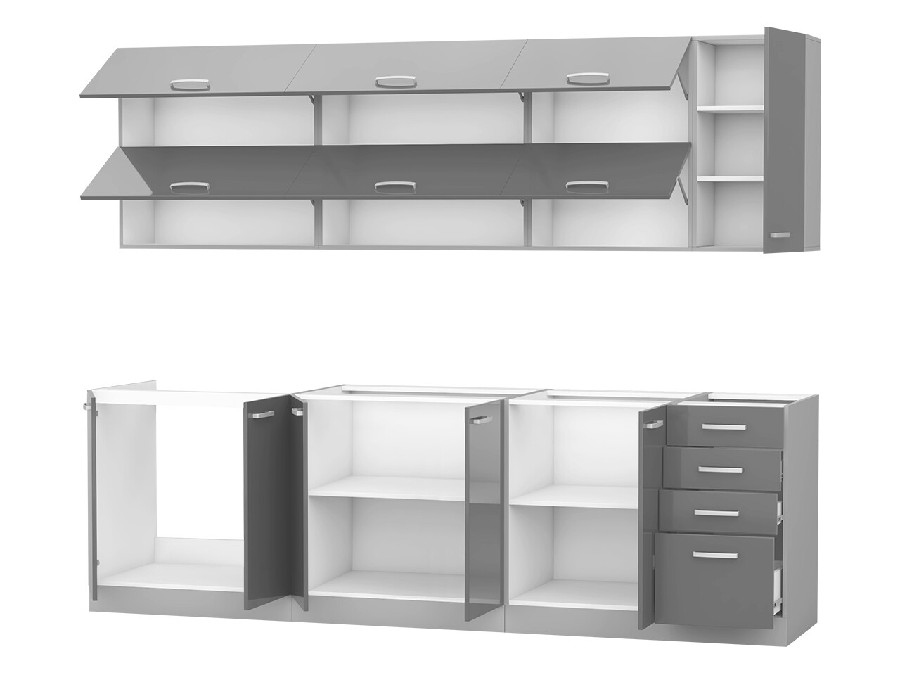 Set de bucătărie modular Multi White 123