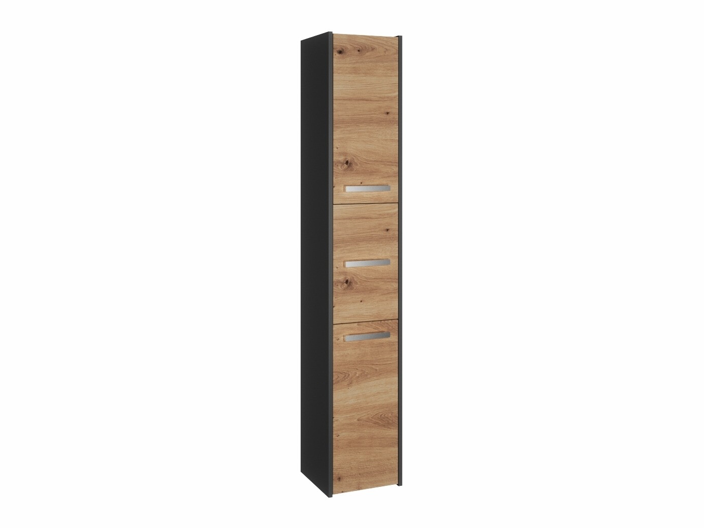 Cabinet de baie neancorat Mandeville 249 (Antracit + Stejar artizan)