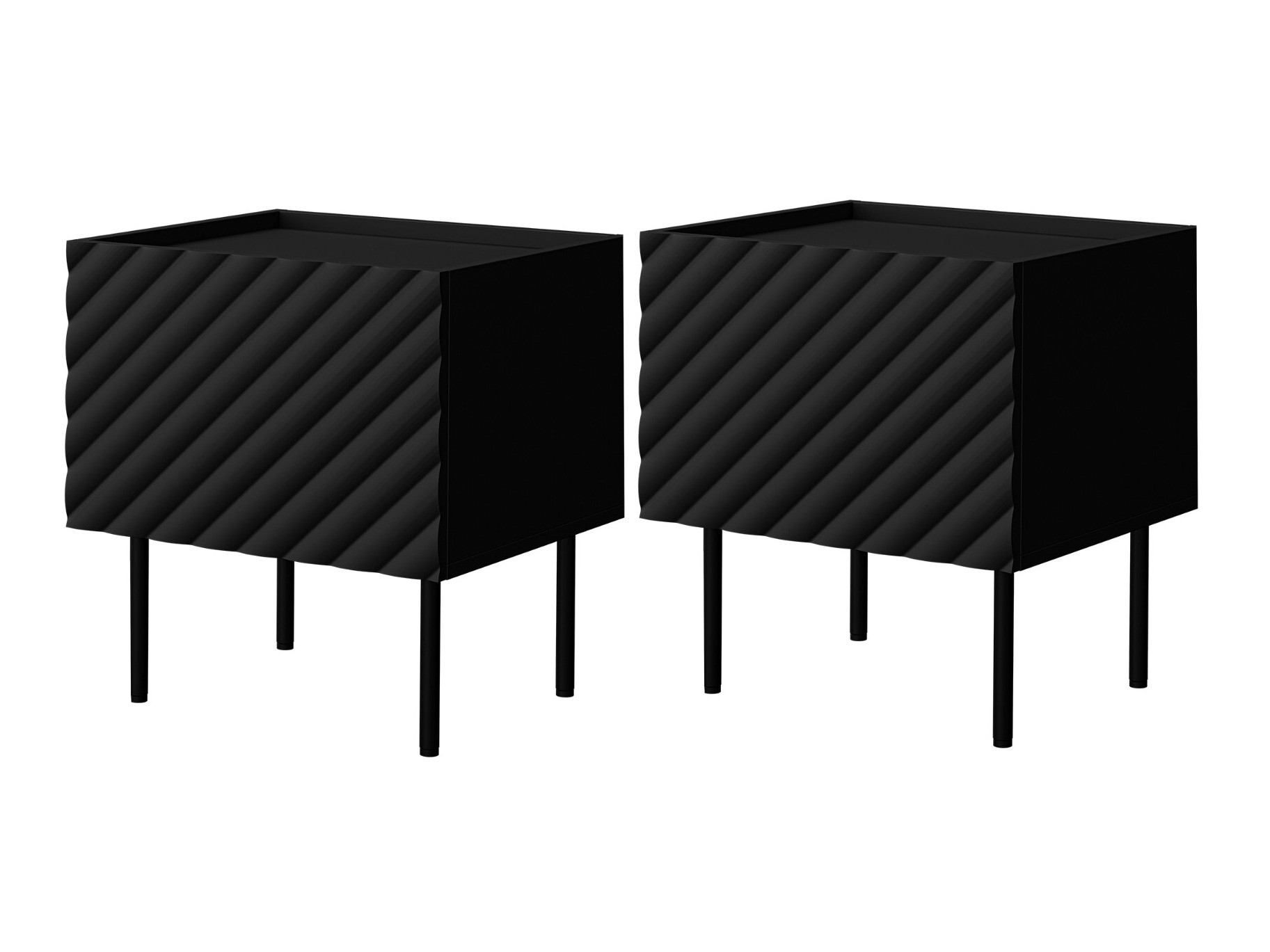 Set noptiere Sillen (Negru)