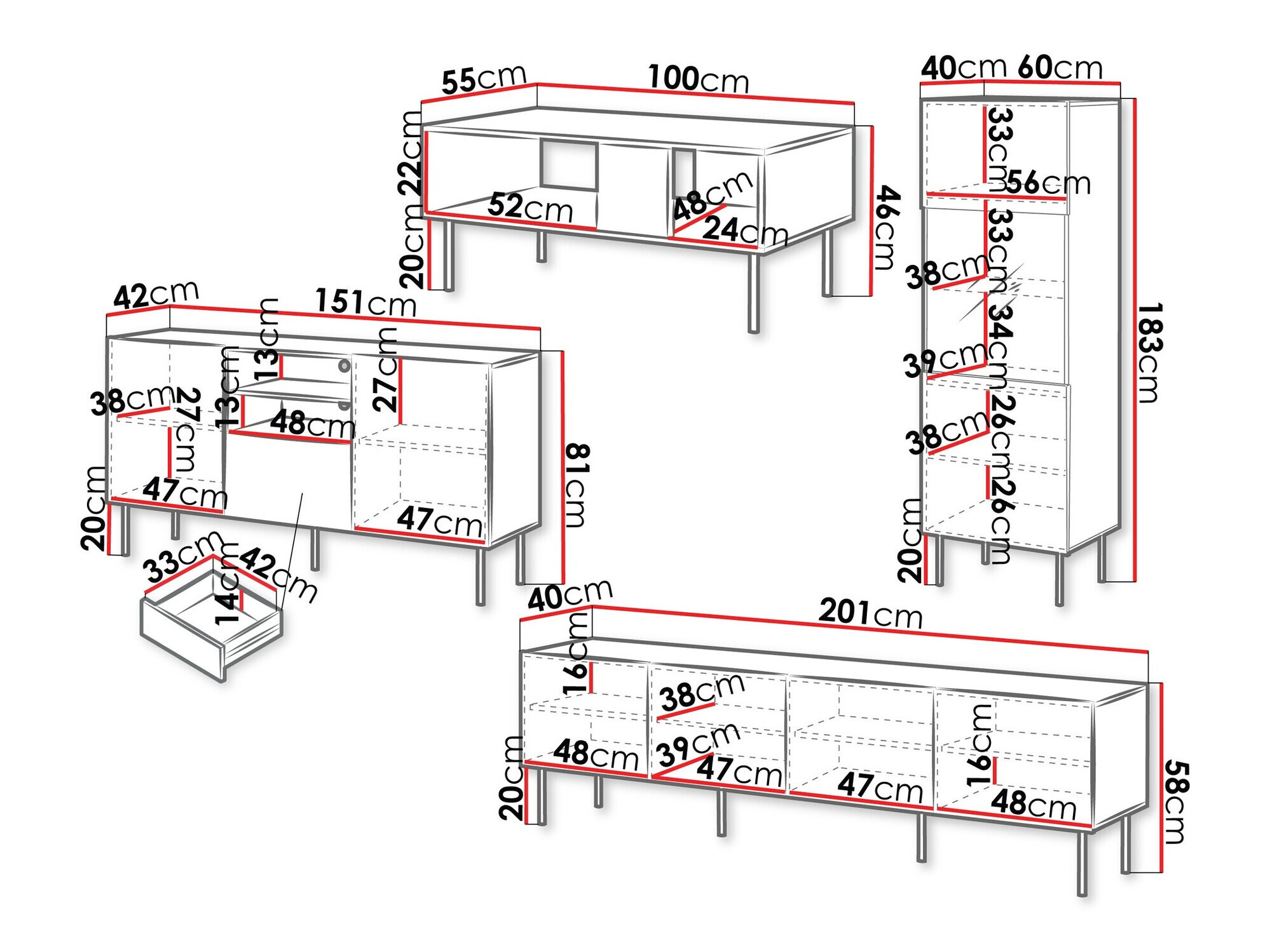 Set de living Fama