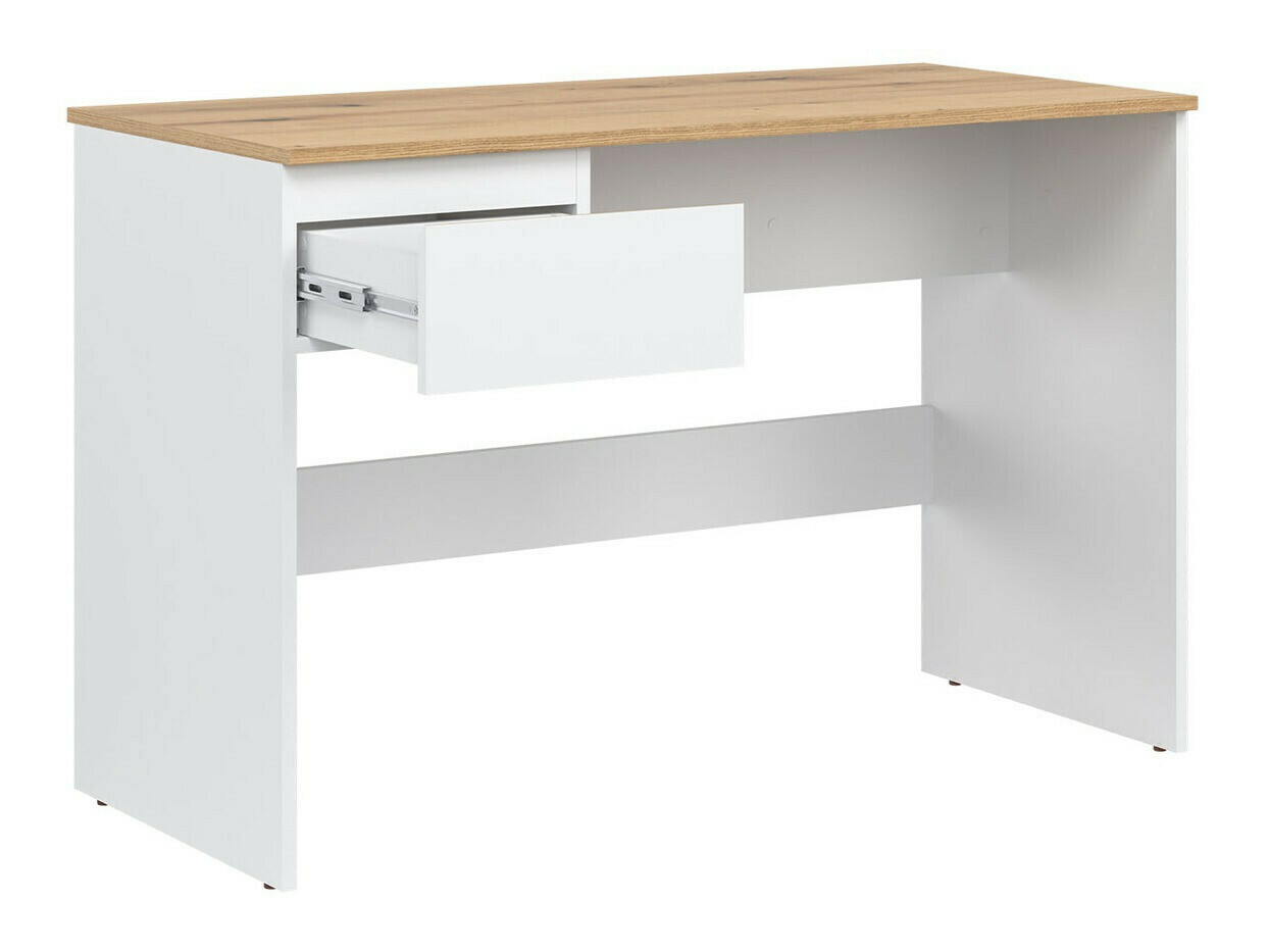 Set birou acasă Catelbi 118 (Alb + Stejar)