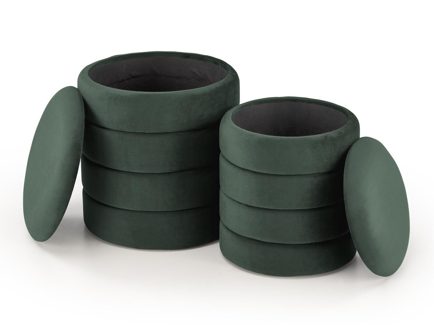 Set de tabureți tapițați Houston 1780 (Verde)