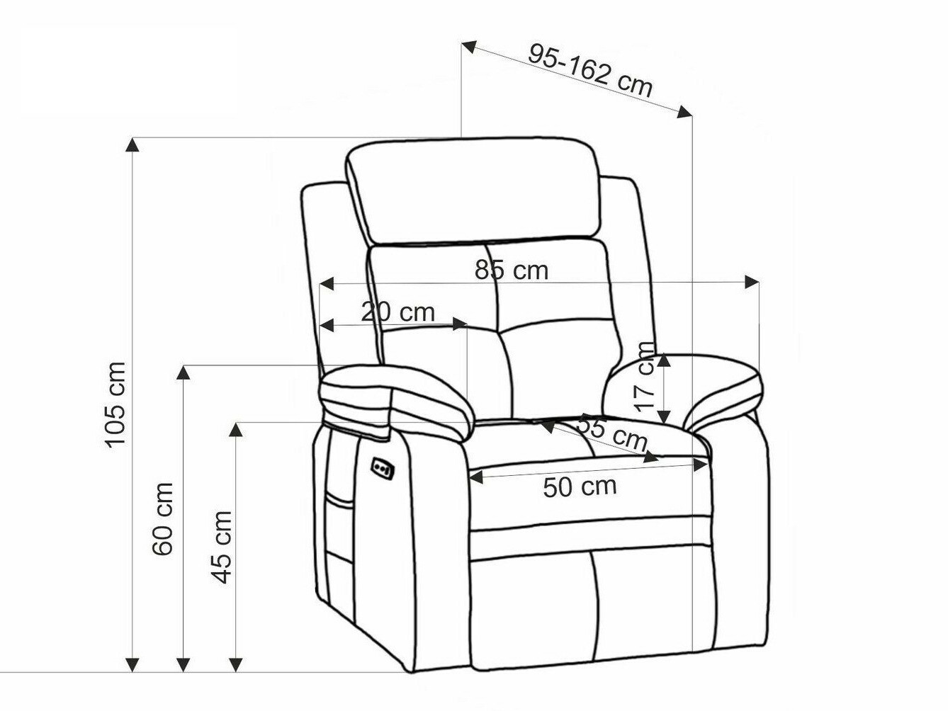 Fotoliu recliner Houston 1781 (Bej)