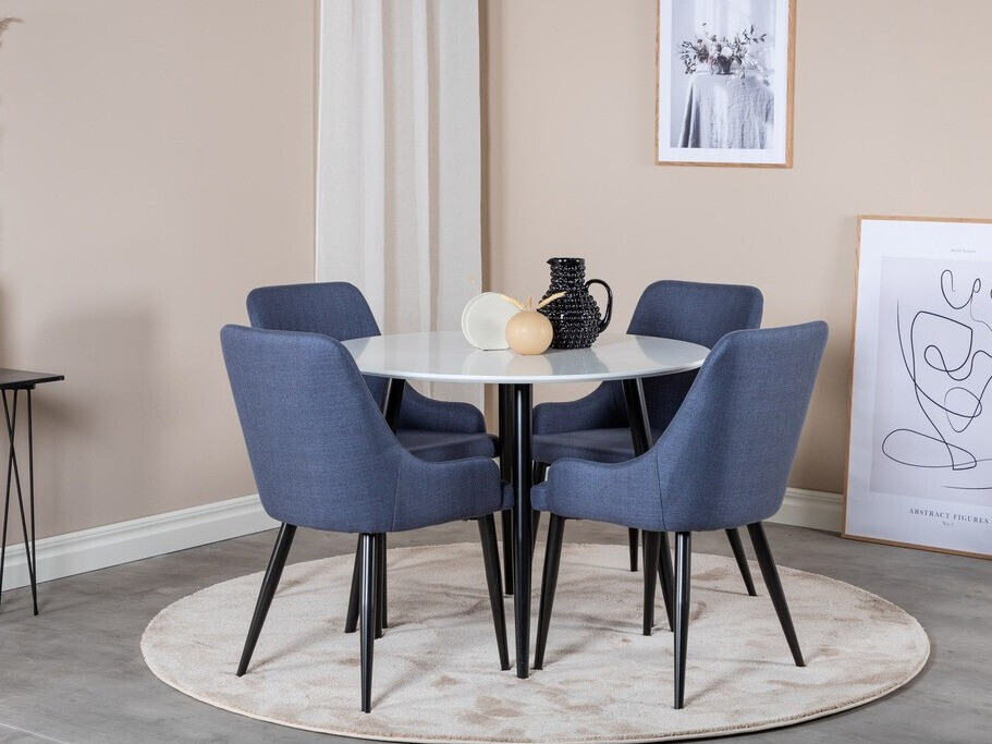 Scaun Dallas 114 (Albastru + Negru)