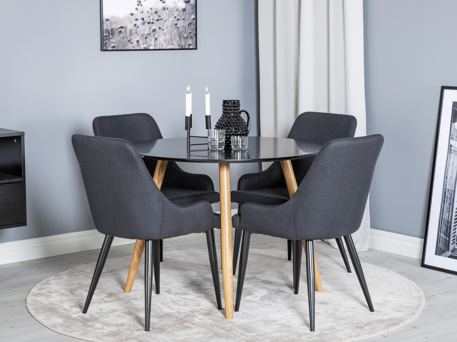 Scaun Dallas 114 (Negru)
