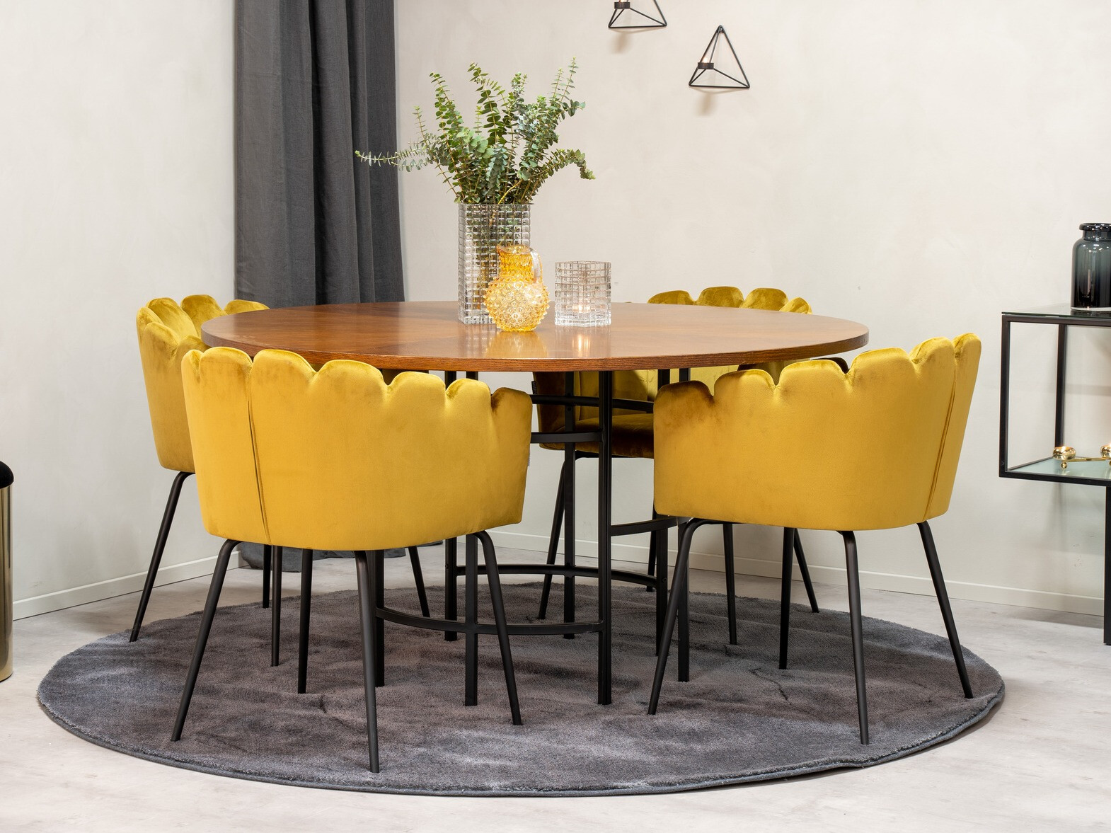 Scaun Dallas 134 (Galben + Negru)