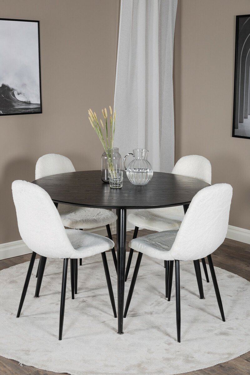 Scaun Dallas 201 (Alb + Negru)