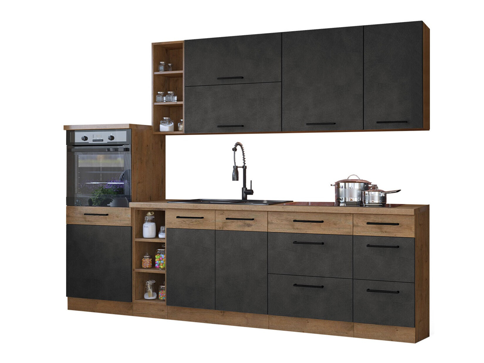 Set de bucătărie modular Wood Grey 137