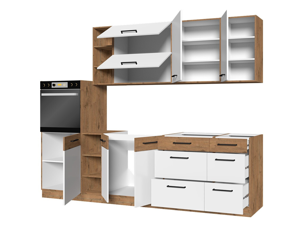 Set de bucătărie modular Wood Grey 137