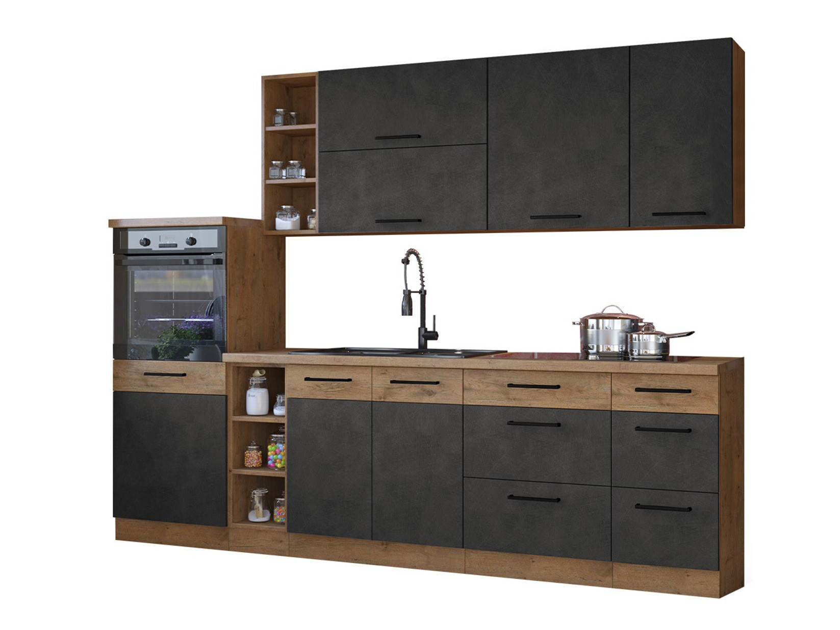 Set de bucătărie modular Wood Grey 137