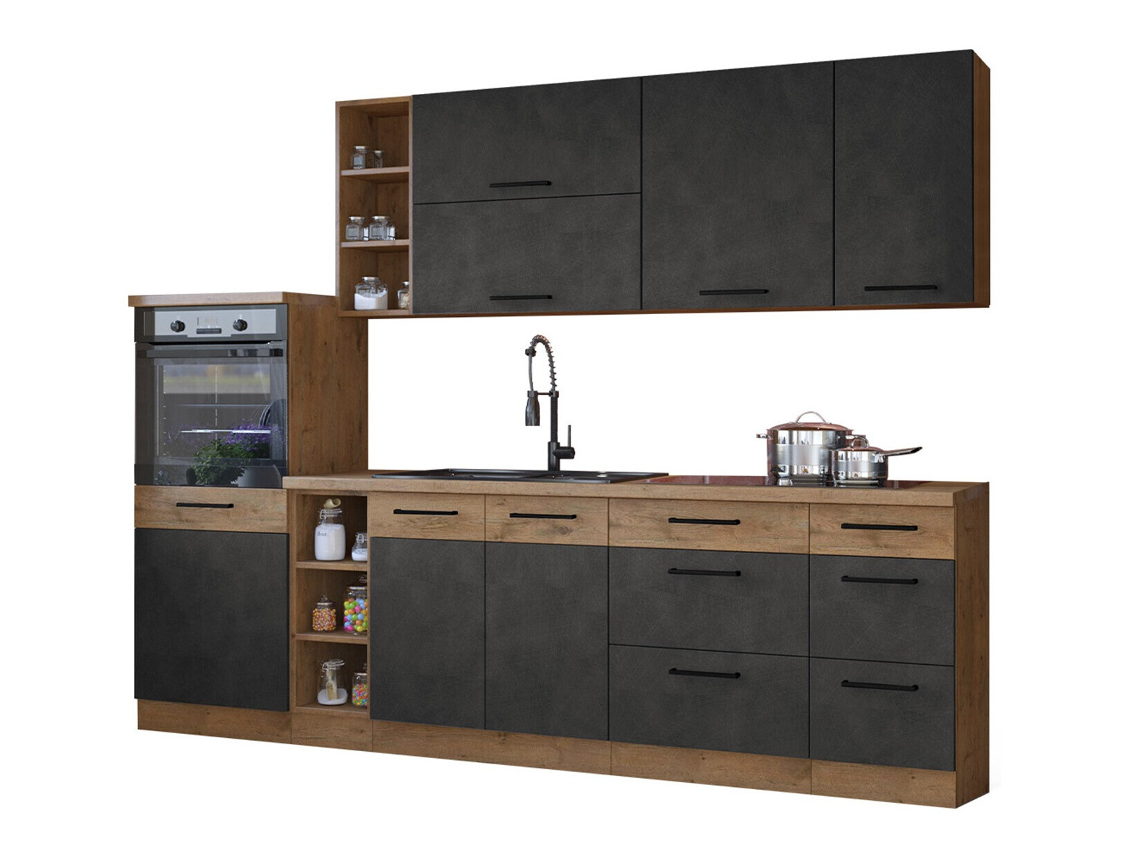 Set de bucătărie modular Wood Grey 137