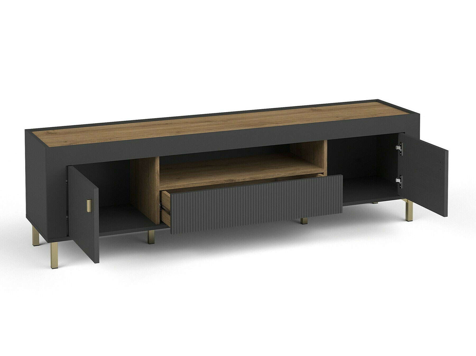 Set de living Mormavu 115 (Negru mat)