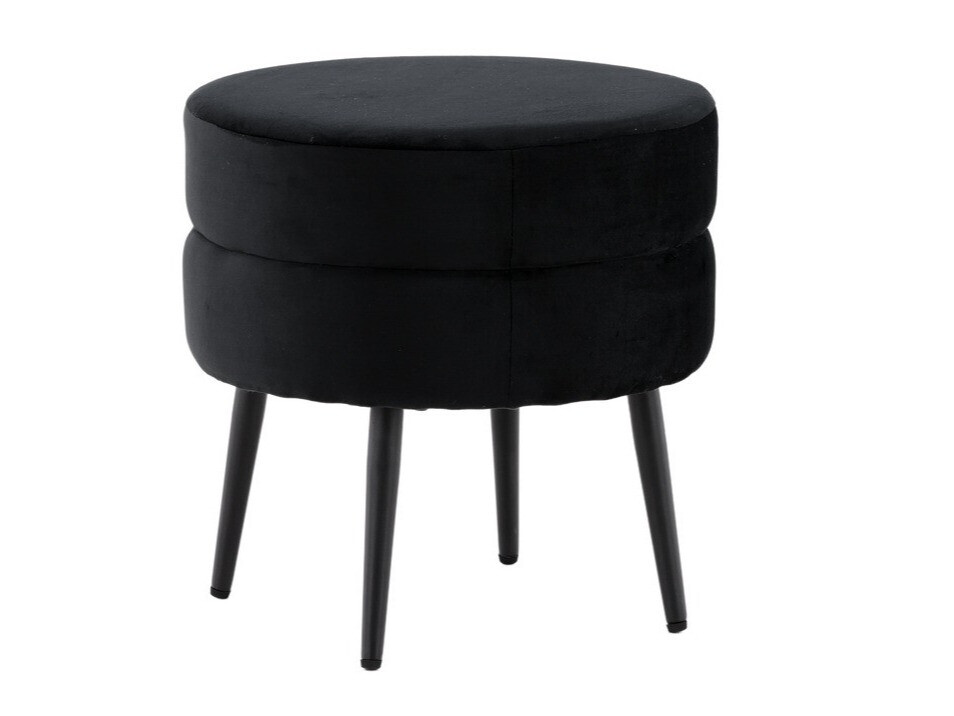Taburet tapițat Dallas 2945 (Negru)