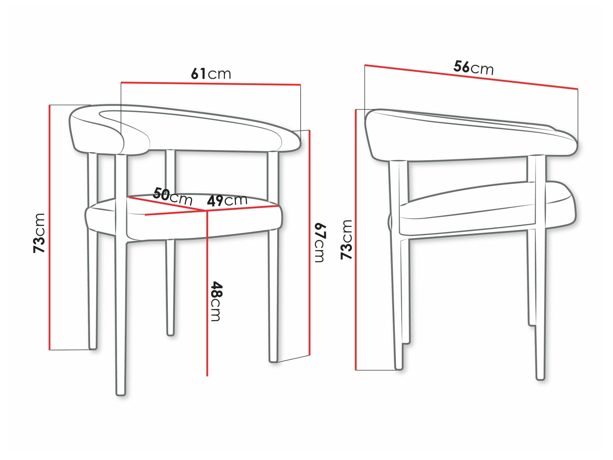 Scaun Jackson 110 (Magic Velvet 2209)